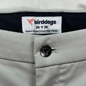 Birddogs Pants Men 34 x 26 Gray Chino Stretch Performance Golf Casual (tag:28"L)